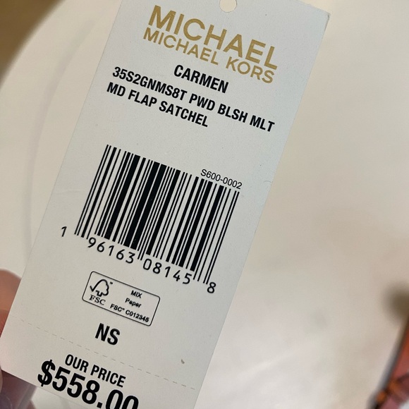 Michael Kors Carmen Blush Satchel NWT shoulder bag new - Picture 16 of 16